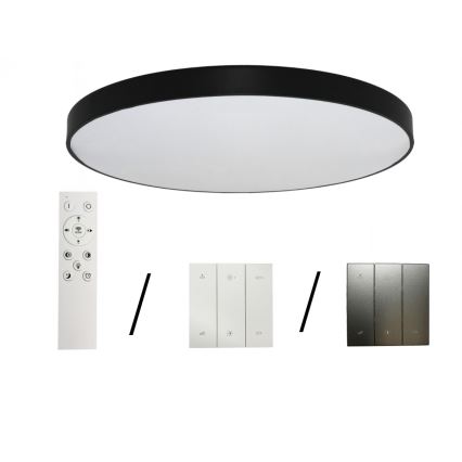 Plafonnier LED 300W/230V 3000/4000/6500K Ø 120 cm noir