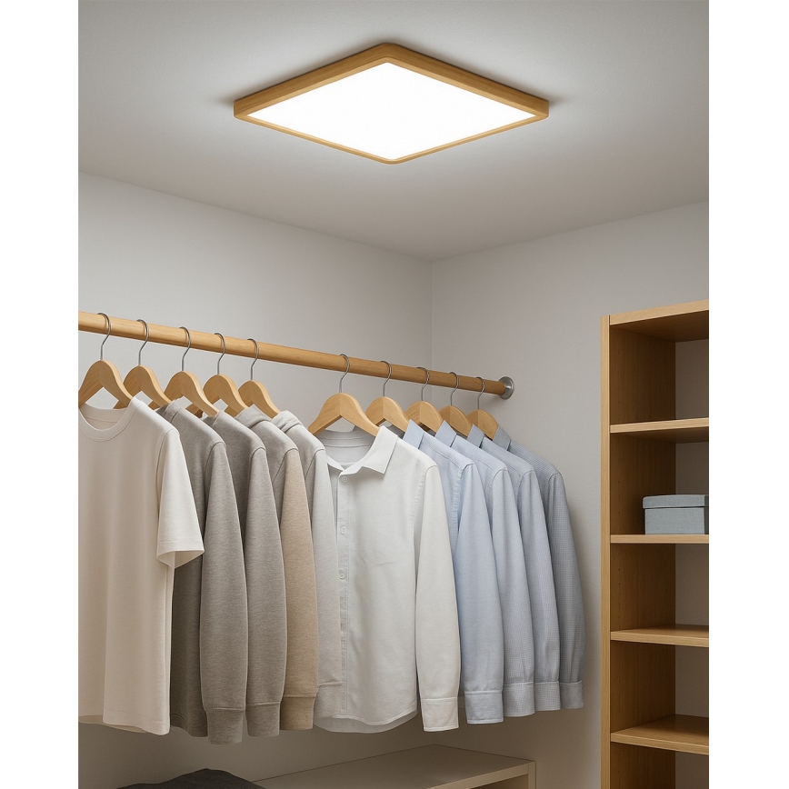 Plafonnier LED/32W/230V 3000/4000/6500K 40x40 cm beige