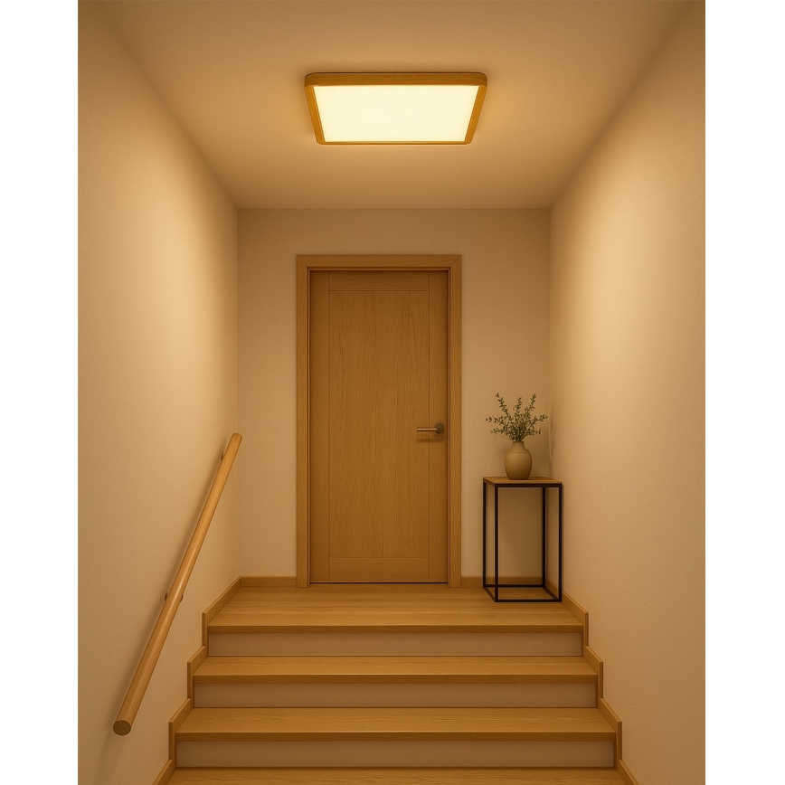Plafonnier LED/32W/230V 3000/4000/6500K 40x40 cm beige