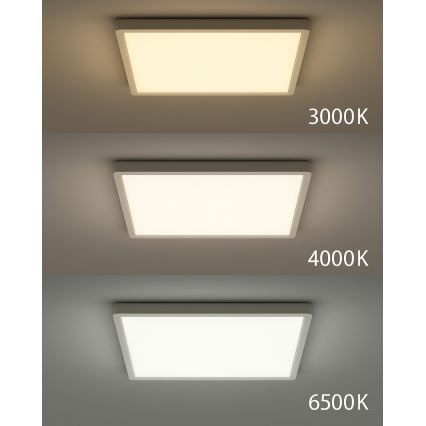 Plafonnier LED 32W/230V 3000/4000/6500K 40x40 cm blanc
