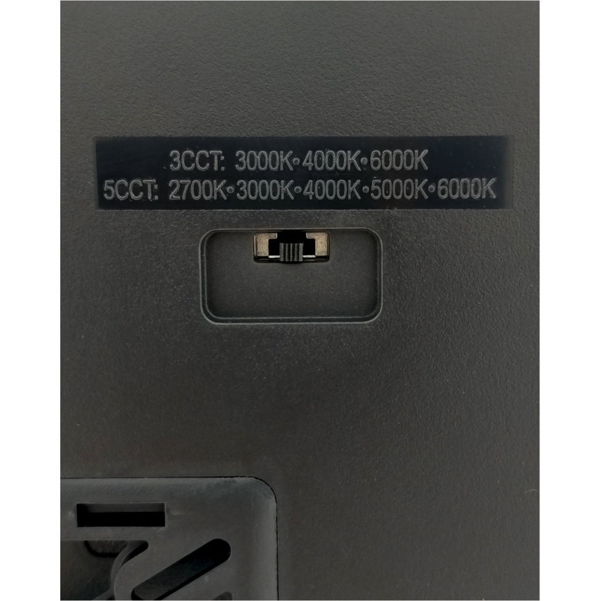 Plafonnier LED/32W/230V 3000/4000/6500K 40x40 cm noir