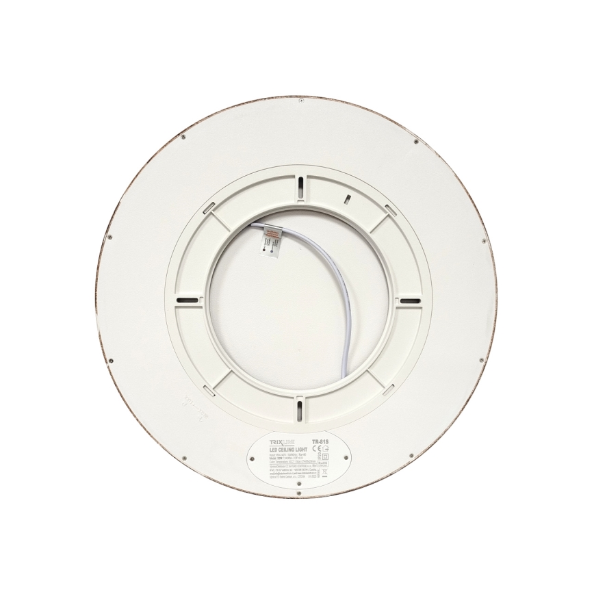 Plafonnier LED/32W/230V 3000/4000/6500K Ø 40 cm marron