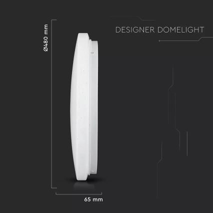 Plafonnier LED/36W/230V d. 48 cm 3000/4000/6400K couleur laiteuse