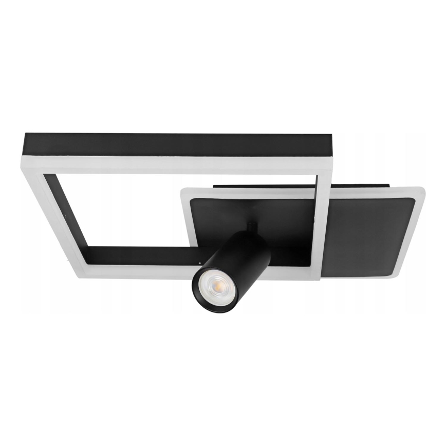 Plafonnier LED 38W/230V + 1x GU10/30W noir