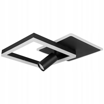 Plafonnier LED 38W/230V + 1x GU10/30W noir