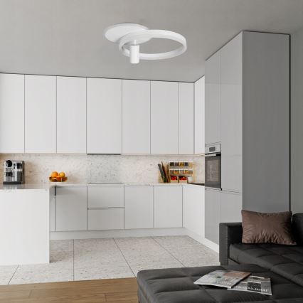 Plafonnier LED/38W/230V + 1xGU10/30W, blanc