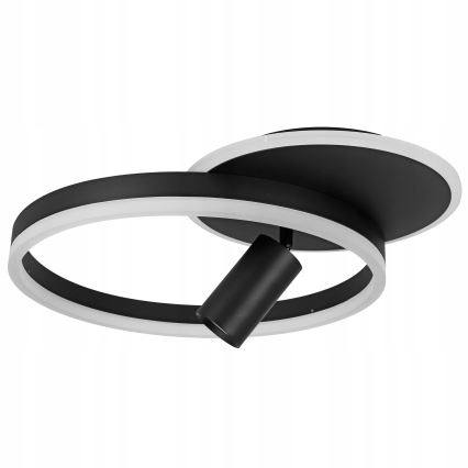 Plafonnier LED/38W/230V + 1xGU10/30W noir