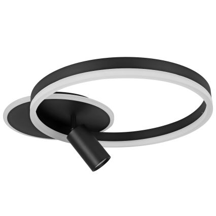 Plafonnier LED/38W/230V + 1xGU10/30W noir