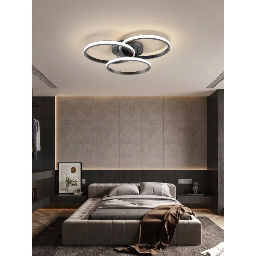 Plafonnier LED/38W/230V noir