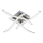 Plafonnier LED 4 × 2,6 W / 230 V / 3000 K, chrome mat