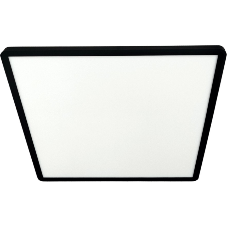 Plafonnier LED 40W/230V 3000/4000/6500K 50x50 cm noir