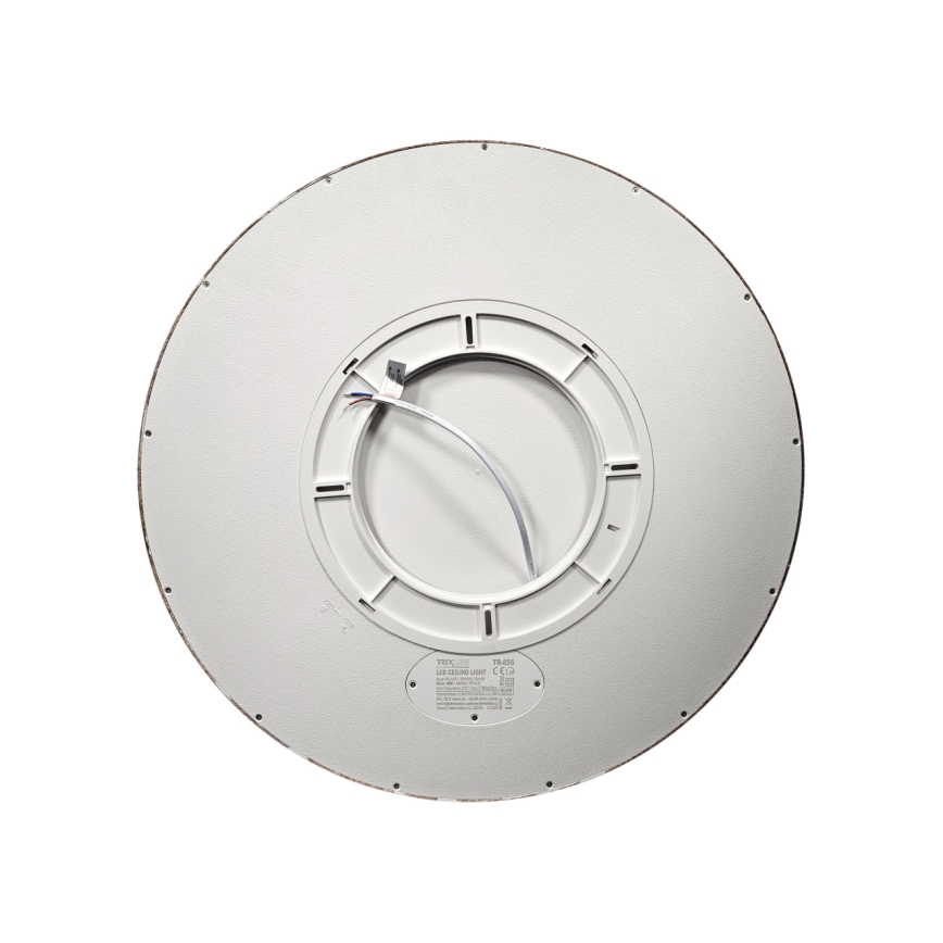 Plafonnier LED/40W/230V 3000/4000/6500K Ø 50 cm marron