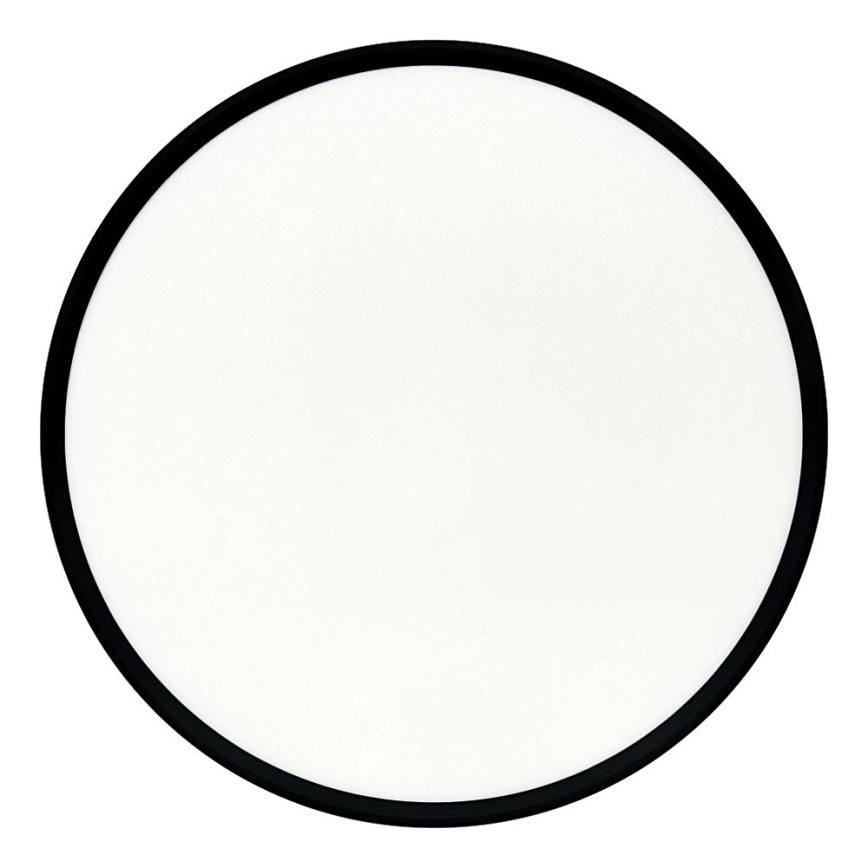 Plafonnier LED/40W/230V 3000/4000/6500K Ø 50 cm noir
