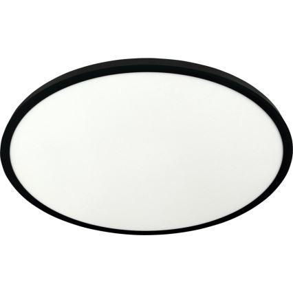 Plafonnier LED/40W/230V 3000/4000/6500K Ø 50 cm noir