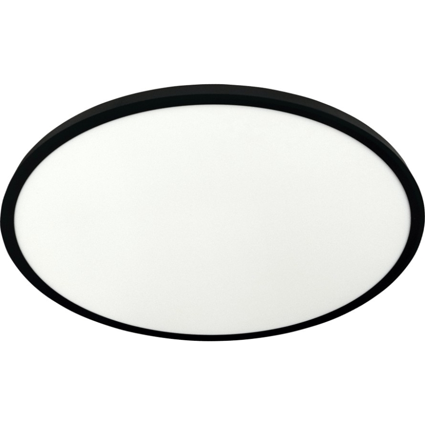 Plafonnier LED/40W/230V 3000/4000/6500K Ø 50 cm noir