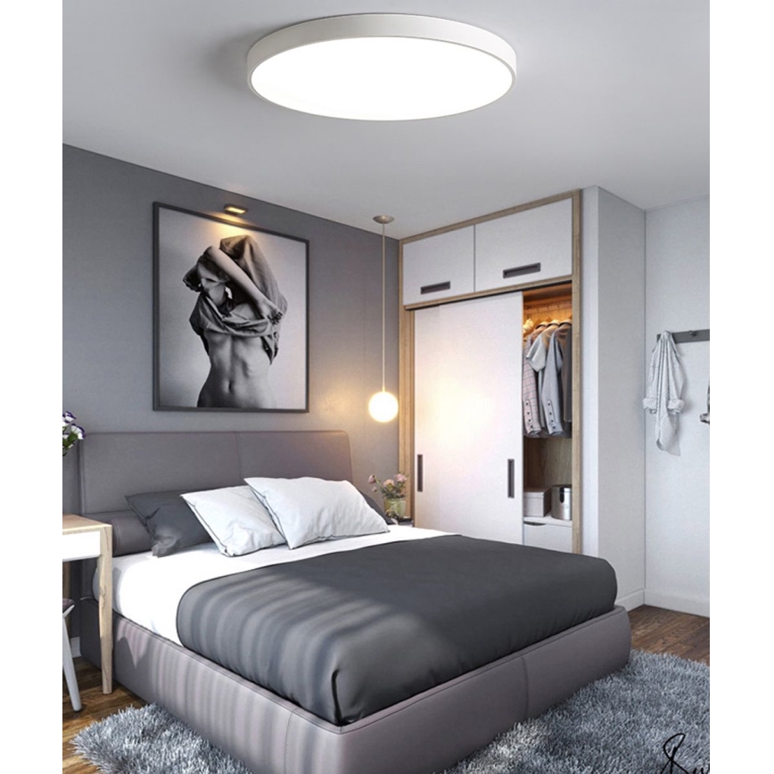 Plafonnier LED/50W/230V 4000K d. 50 cm blanc
