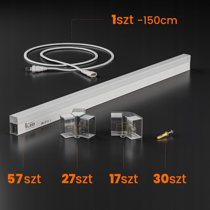 Plafonnier LED HEXAGON LED/570W/85-265V 4000K 522x298 cm IRC 90 IP44 blanc