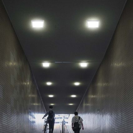 Plafonnier LED/6W/230V 3000K 12x12 cm blanc