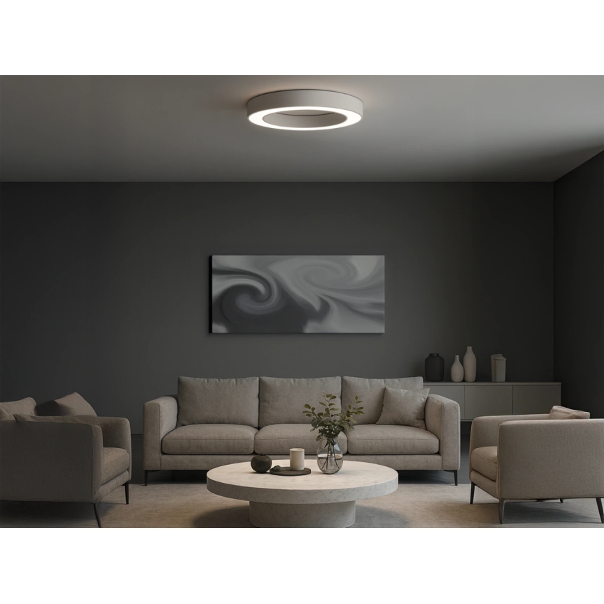 Plafonnier LED/80W/230V 3000/4000/6500K Ø 80 cm blanc