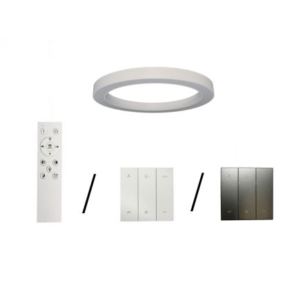 Plafonnier LED/80W/230V 3000/4000/6500K Ø 80 cm blanc