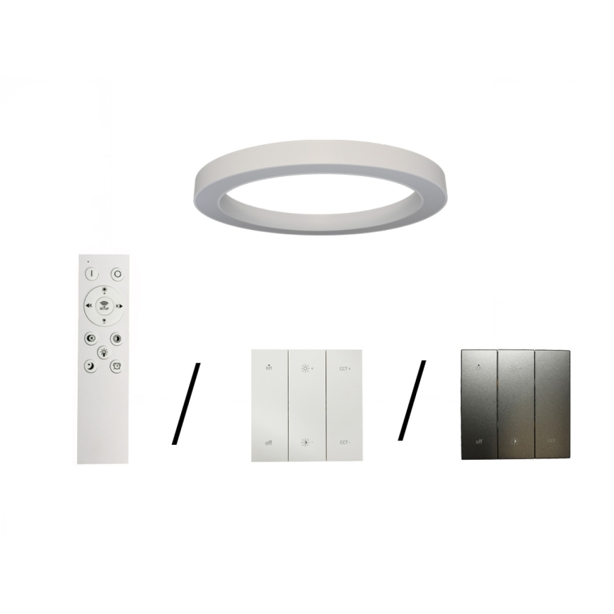 Plafonnier LED/80W/230V 3000/4000/6500K Ø 80 cm blanc