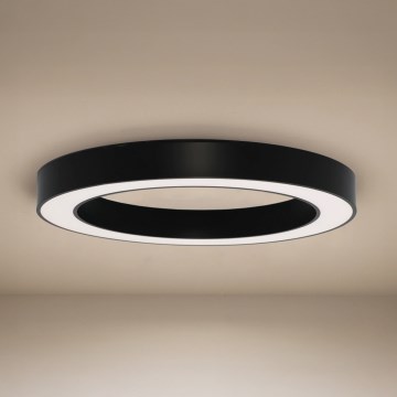 Plafonnier LED/80W/230V 3000/4000/6500K Ø 80 cm noir
