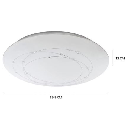 Plafonnier LED à intensité variable ATRIA avec télécommande LED/48W/230V