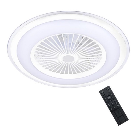Plafonnier LED à intensité variable avec un ventilateur ZONDA LED/48W/230V 3000-6000K blanc + télécommande