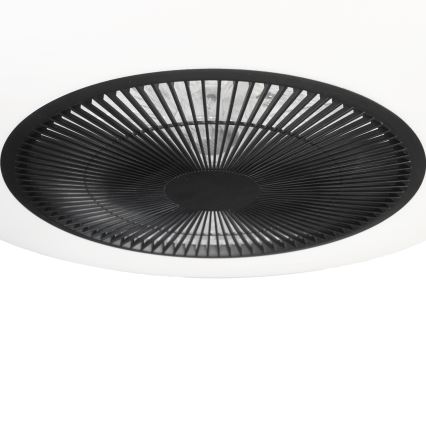 Plafonnier LED à intensité variable avec ventilateur ARIA LED/38W/230V 3000-6000K noir/blanc + télécommande