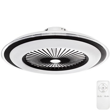 Plafonnier LED à intensité variable avec ventilateur ZONDA LED/65W/230V 3000-6500K noir + télécommande