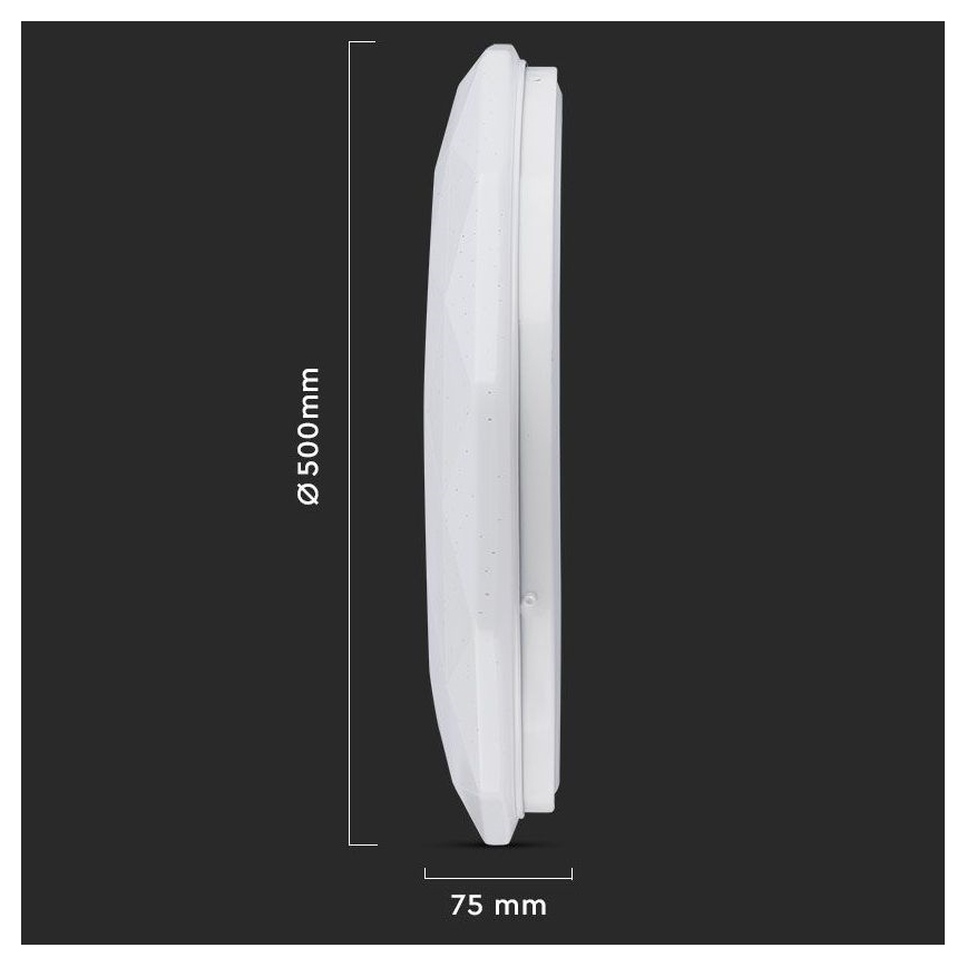 Plafonnier LED à intensité variable LED/40W/230V 3000K/4000K/6500K + télécommande