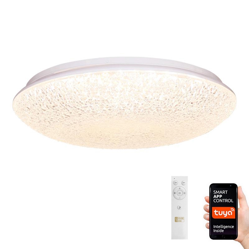 Plafonnier LED à intensité variable LED/48W/230V 2700-6500K Wi-Fi Tuya + télécommande