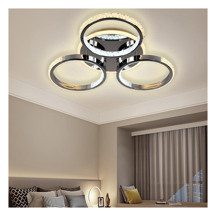 Plafonnier LED à intensité variable LED/60W/230V 3000-6500K + télécommande