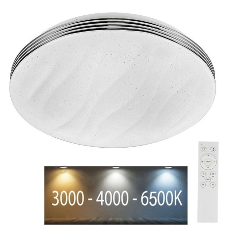 Plafonnier LED à intensité variable LED/60W/230V 3000K/4000K/6500K + télécommande