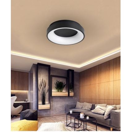 Plafonnier LED à intensité variable NOVA LED/54W/230V 3000-6500K noir + télécommande