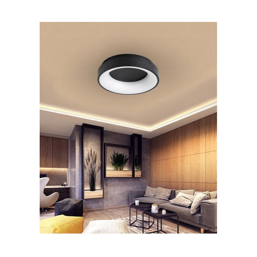 Plafonnier LED à intensité variable NOVA LED/54W/230V 3000-6500K noir + télécommande