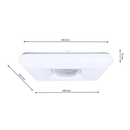 Plafonnier LED à intensité variable YAX LED/24W/230V + télécommande
