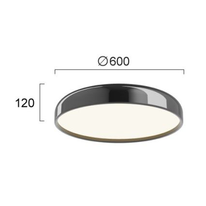 Plafonnier LED ALENSA LED/60W/230V noir