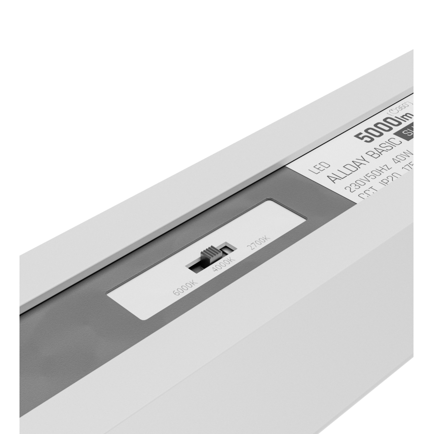 Plafonnier LED ALLDAY BASIC LED/20/30/40W/230V 2700/4000/6000K 120 cm blanc