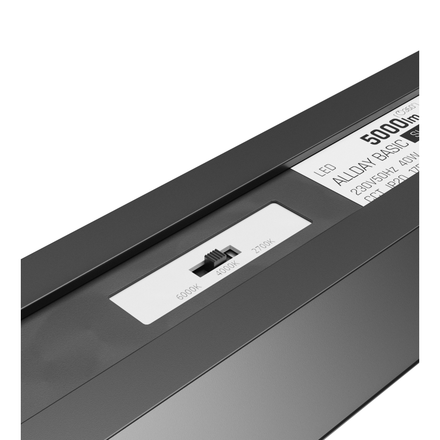 Plafonnier LED ALLDAY BASIC LED/40W/230V 2700/4000/6000K noir