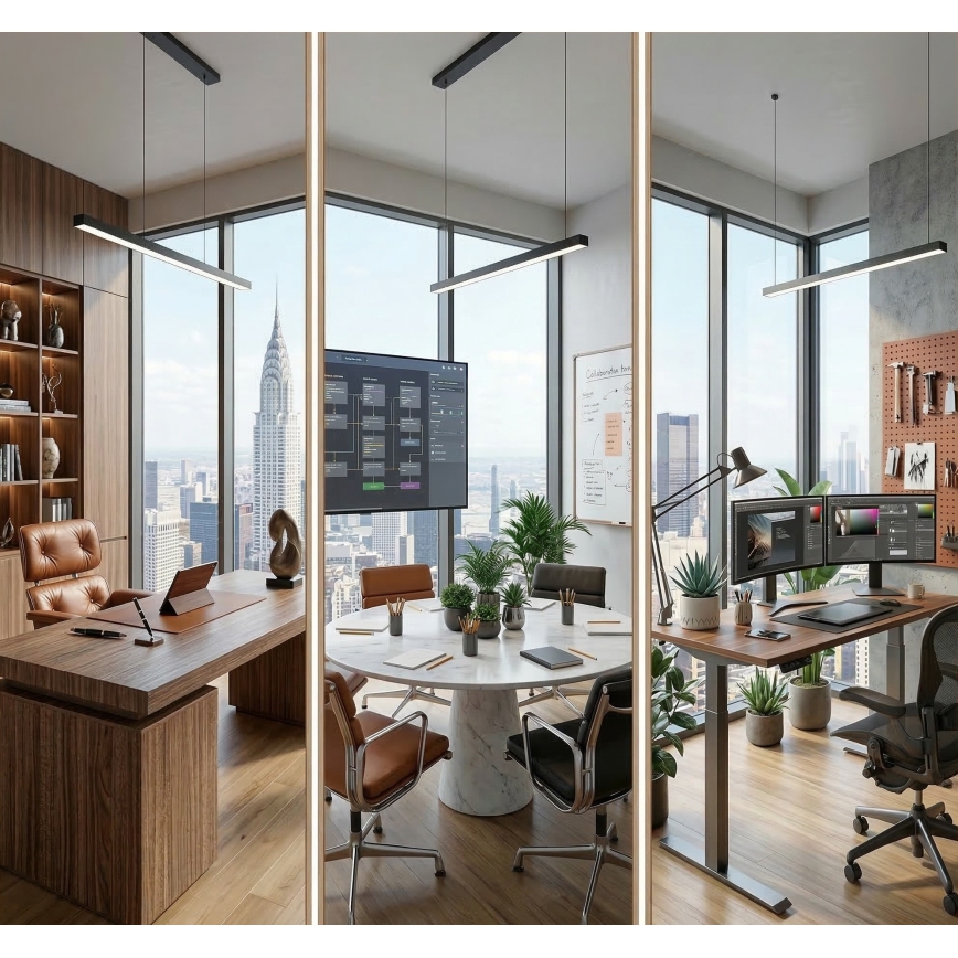 Plafonnier LED ALLDAY BASIC LED/40W/230V 2700/4000/6000K noir