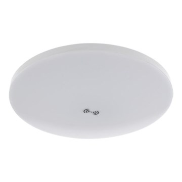Plafonnier LED avec capteur crépusculaire et détecteur de mouvement MORETTI LED/24W/230V Ø 30 cm IP40 6500K