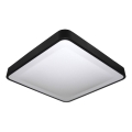 Plafonnier LED avec capteur de mouvement et capteur crépusculaire WILTON LED/24W/230V 4000K 33x33 cm noir