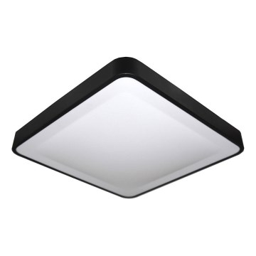 Plafonnier LED avec capteur de mouvement et capteur crépusculaire WILTON LED/24W/230V 4000K 33x33 cm noir