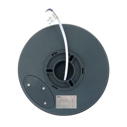 Plafonnier LED avec détecteur de mouvement, 20 W, 230 V, 3000/4000/6500 K, Ø 230 cm, IP54, anthracite
