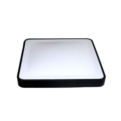 Plafonnier LED avec capteur de mouvement et capteur crépusculaire WILTON LED/24W/230V 4000K 33x33 cm noir