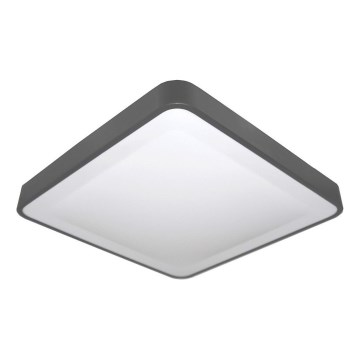 Plafonnier LED avec détecteur de mouvement et de crépuscule WILTON LED/24W/230V 4000K 33x33 cm anthracite