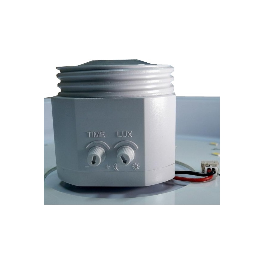 Plafonnier LED avec détecteur de mouvement et capteur crépusculaire LED/12W/230V Ø 29 cm blanc