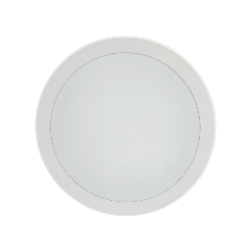 Plafonnier LED pour salle de bains avec détecteur de mouvement, 20 W, 230 V, 3000/4000/6500 K, Ø 23 cm, IP54, blanc