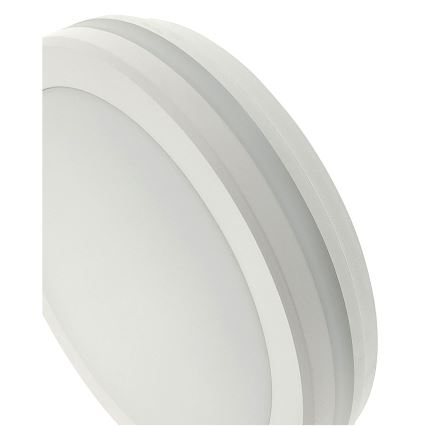 Plafonnier LED à détecteur de mouvement — 20 W, 230 V, 3000/4000/6500 K, Ø 230 cm, IP54, gris